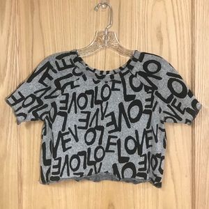 FEATHERS Love Crop Top